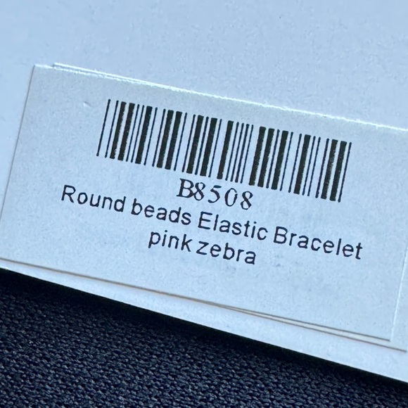 New Healing Stone Pink Zebra Jasper Bead Stretch Bracelet Balance Self Love Joy - Picture 5 of 9